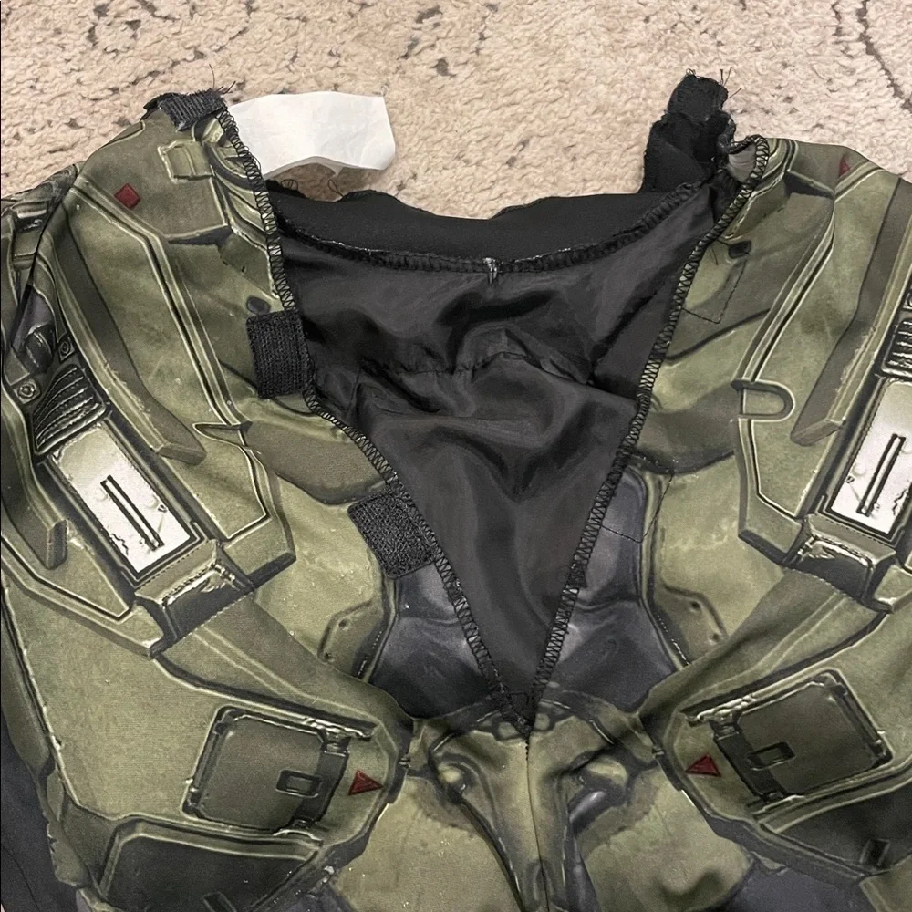 HALO Green and Black Sci-Fi Costume Suit